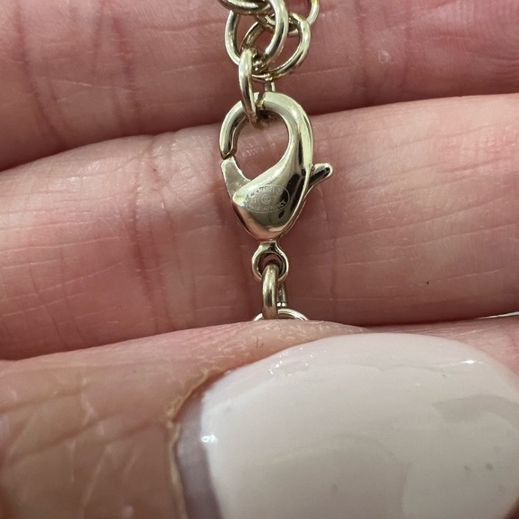 Chanel CC Pearl and pink crystal drop necklace - Picture 11 of 12